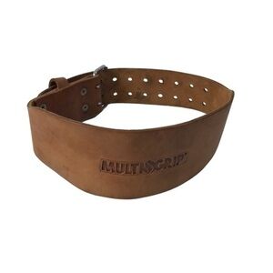 Multi-Grip Genuine Leather Weight Lifting Belt Size Small